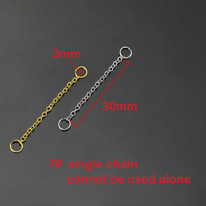 1PC Link Chain naušnice za piercing u nosu s okruglim privjeskom od cirkona Ins Modni zlatni lančići za piercing Nakit za tijelo