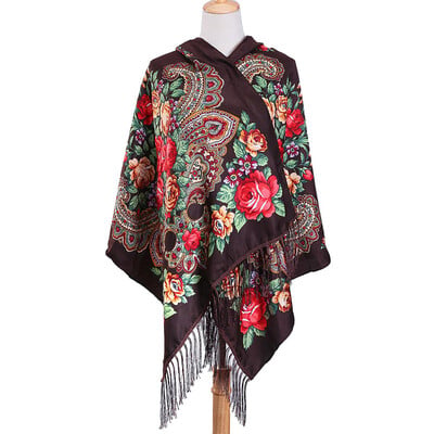 2023 Vyšívané šály Dámske dizajnérske dámske zimné šály Pashmina kvetinové bufandy Foulard teplé hidžábové zábaly cestovné štóly