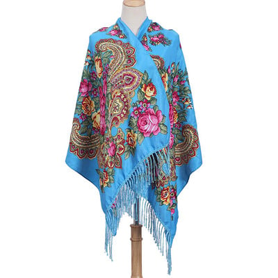 2023 Vyšívané šály Dámske dizajnérske dámske zimné šály Pashmina kvetinové bufandy Foulard teplé hidžábové zábaly cestovné štóly