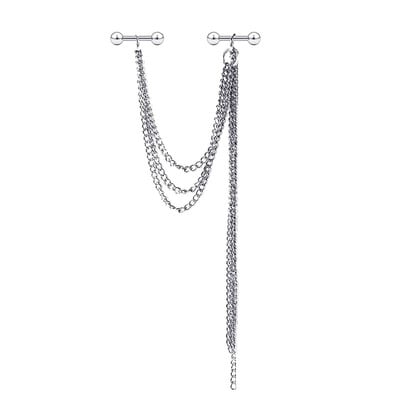 Moda dublu piercing lanț cercei industrial piercing lanț cercei ciucuri cartilaj Helix bijuterii