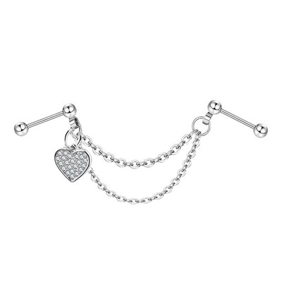 Moda dublu piercing lanț cercei industrial piercing lanț cercei ciucuri cartilaj Helix bijuterii