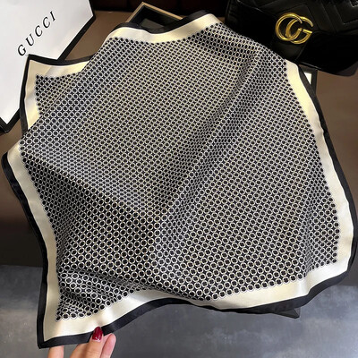 100% mătase, toamnă 2024, eșarfe de modă pentru femei, nou batic rezistent la praf, prosop pătrat de protecție solară popular, șal cu imprimeu de leopard de lux