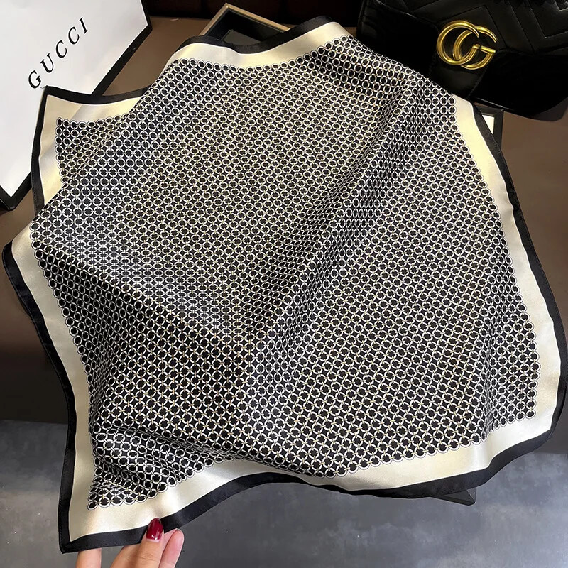 100% mătase, toamnă 2024, eșarfe de modă pentru femei, nou batic rezistent la praf, prosop pătrat de protecție solară popular, șal cu imprimeu de leopard de lux