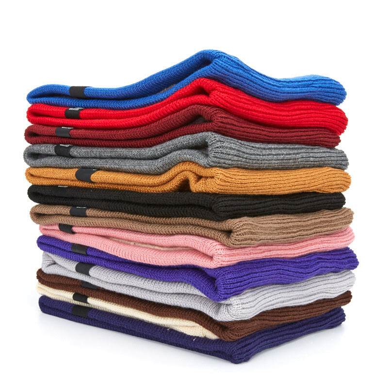 Téli női kötött sál Divat uniszex sálak Melegítő Snood Lady Warm Férfi Nyak Sál Gyűrű