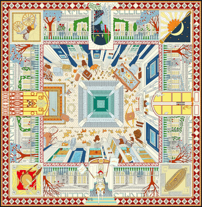 Eșarfă din mătase sarg de 90 cm, șal de modă, eșarfă pătrată de marcă de lux pentru femei, Bandana Hijab, Foulard, batic, eșarfe pentru cap, 2023, nou