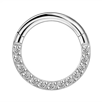 1db Hold Bolygó Septum Hoop Clicker lógó orrgyűrű csillag Helix karika fülbevaló porc ékszer orrgyűrű karika septum piercing