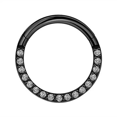 1db Hold Bolygó Septum Hoop Clicker lógó orrgyűrű csillag Helix karika fülbevaló porc ékszer orrgyűrű karika septum piercing