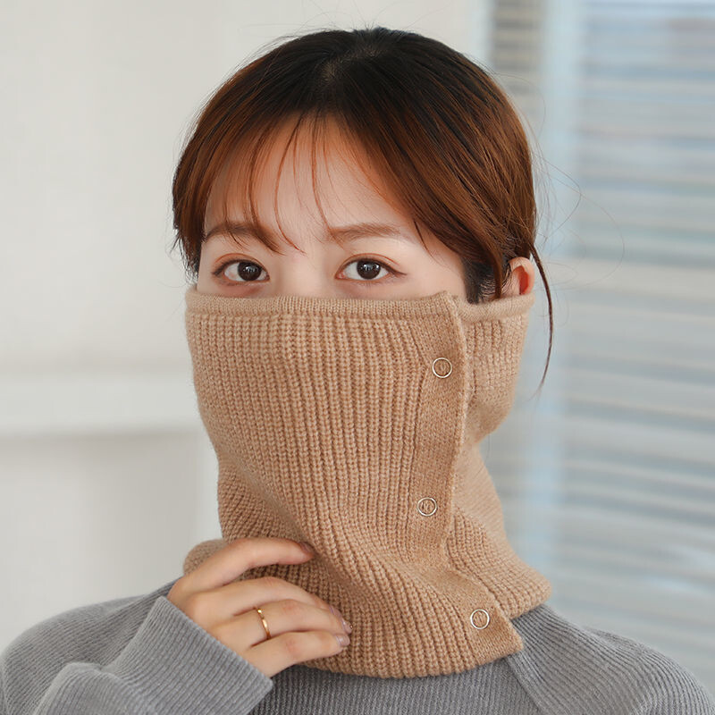 Novi zimski pleteni topli prstenasti šal za žene Modni ženski snood oko vrata Unisex omoti Šalovi Marame Ženski rastezljivi Bufanda