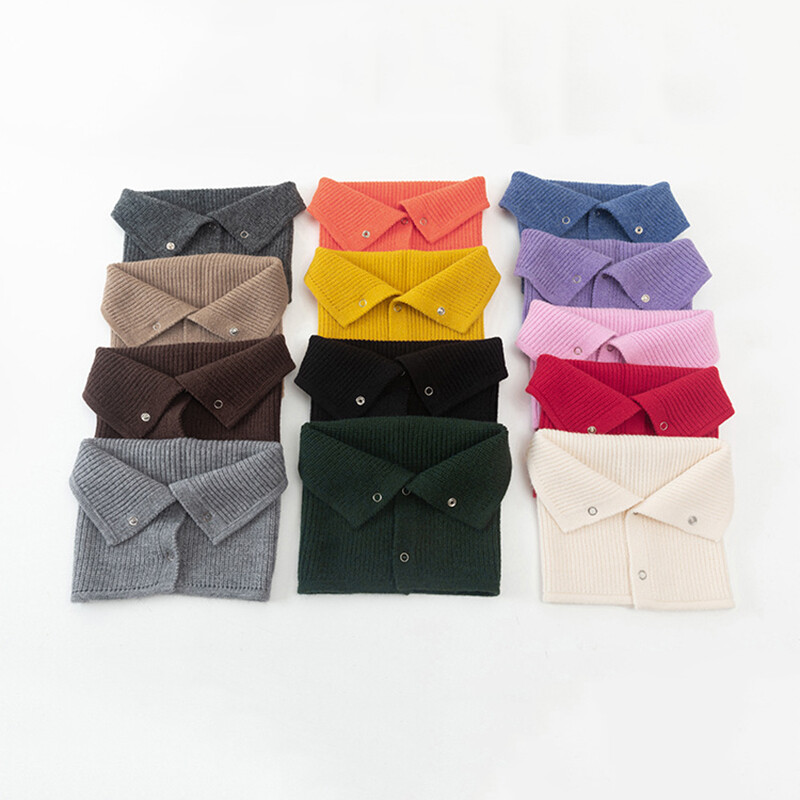 Novi zimski pleteni topli prstenasti šal za žene Modni ženski snood oko vrata Unisex omoti Šalovi Marame Ženski rastezljivi Bufanda