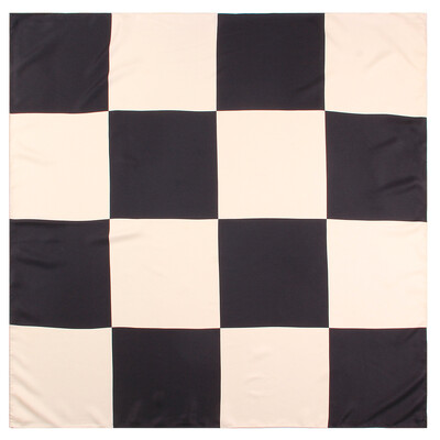 POBING Rankiniu būdu susuktas ruoželinis šilko šalikas Moteriškas geometrinis raštas kvadratinis kaklaskarės Echarpes Foulards Moteriškas apvyniojimas Bandana Hijab 90cm