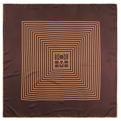 POBING Rankiniu būdu susuktas ruoželinis šilko šalikas Moteriškas geometrinis raštas kvadratinis kaklaskarės Echarpes Foulards Moteriškas apvyniojimas Bandana Hijab 90cm