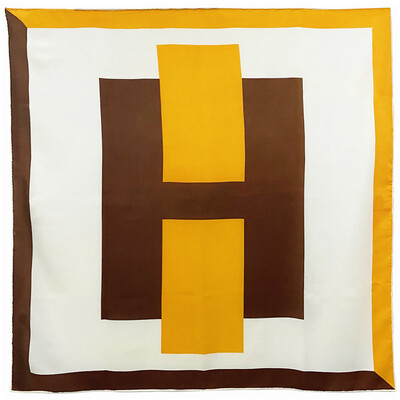 POBING Rankiniu būdu susuktas ruoželinis šilko šalikas Moteriškas geometrinis raštas kvadratinis kaklaskarės Echarpes Foulards Moteriškas apvyniojimas Bandana Hijab 90cm