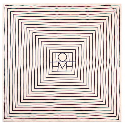 POBING Rankiniu būdu susuktas ruoželinis šilko šalikas Moteriškas geometrinis raštas kvadratinis kaklaskarės Echarpes Foulards Moteriškas apvyniojimas Bandana Hijab 90cm