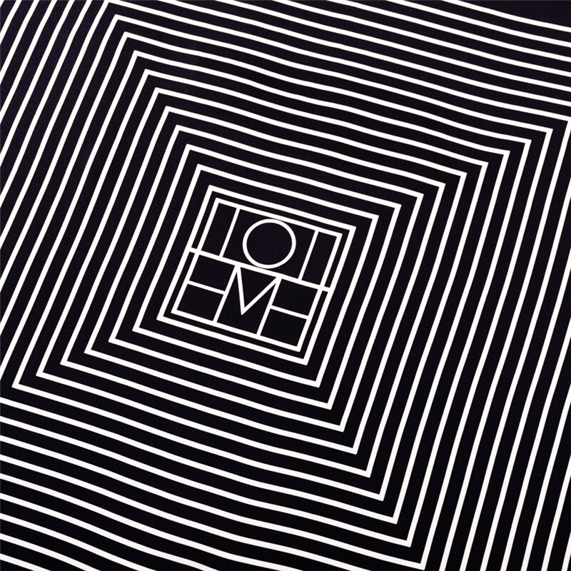 POBING Rankiniu būdu susuktas ruoželinis šilko šalikas Moteriškas geometrinis raštas kvadratinis kaklaskarės Echarpes Foulards Moteriškas apvyniojimas Bandana Hijab 90cm