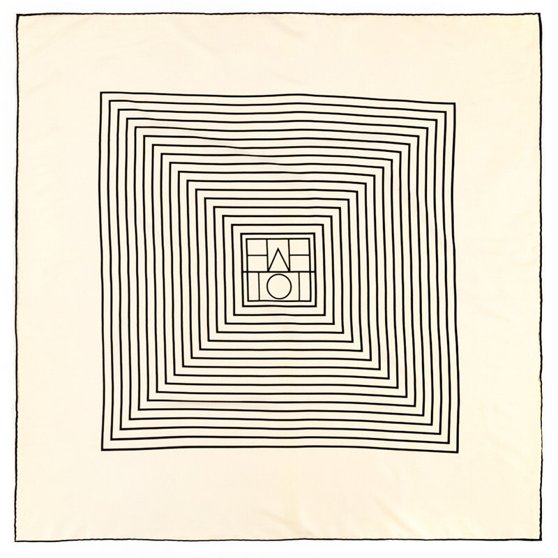 POBING Rankiniu būdu susuktas ruoželinis šilko šalikas Moteriškas geometrinis raštas kvadratinis kaklaskarės Echarpes Foulards Moteriškas apvyniojimas Bandana Hijab 90cm