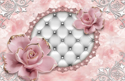 Tapeta prilagođene veličine Grana ruže Mural Europska TV pozadina Zid Dnevni boravak Spavaća soba cvjetni ukras doma fotografije tapeta