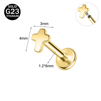 ZS 1PC 16G Zlatna lubanja u obliku pčelinjeg šišmiša Labret prsten za usne od nehrđajućeg čelika za usne za usne za ušne resice za ušnu resicu naušnice za hrskavicu Nakit za tijelo