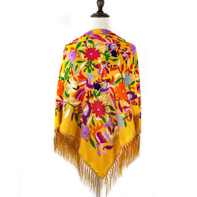 135*135cm femei în stil rusesc cu imprimeu floral pătrat eșarfă șal Spania eșarfe cu franjuri Hijab cap împachetări șaluri etnice Bandana