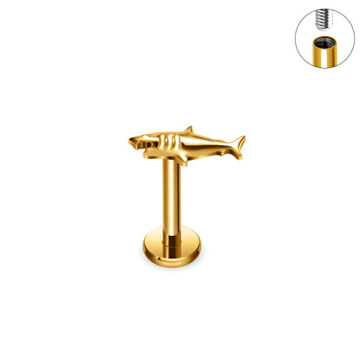 G23 titán piercing skorpió cápa pillangó alakú 16 g labret orr fülcsavar Tragus Helix porc fülbevaló női test ékszer