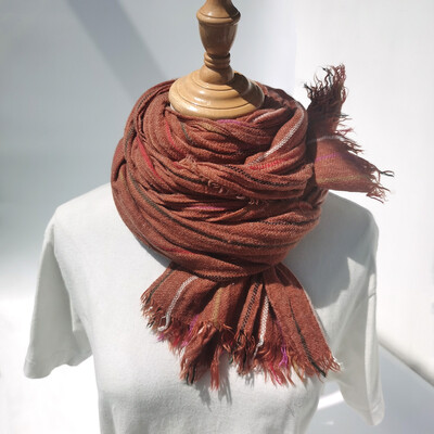 Eșarfă de lână pentru bărbați de iarnă, la modă, eșarfe cu dungi, batic de gât cald, lung, moale, pashmina, în aer liber, ocazional, accesorii pentru bărbați, șal