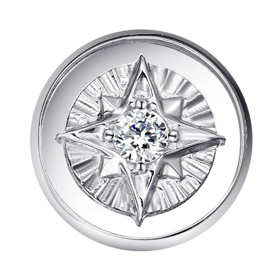 Amžinojo metalo ASTM F136 titano skydo formos viršus su plokščia žvaigždute, vidine sriegiu Labret auskarų vėrimo papuošalai GTEY230299