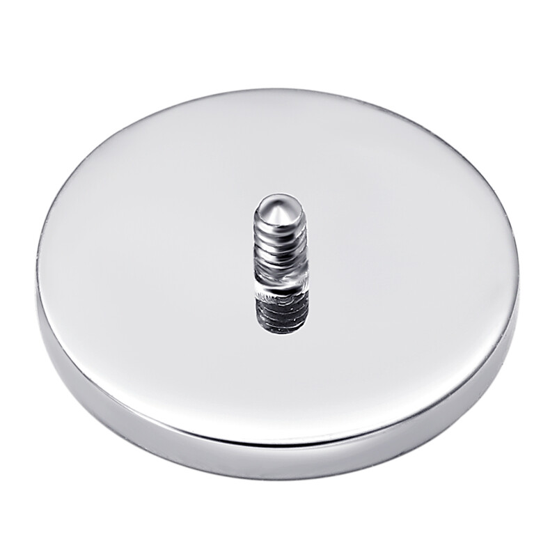 Amžinojo metalo ASTM F136 titano skydo formos viršus su plokščia žvaigždute, vidine sriegiu Labret auskarų vėrimo papuošalai GTEY230299