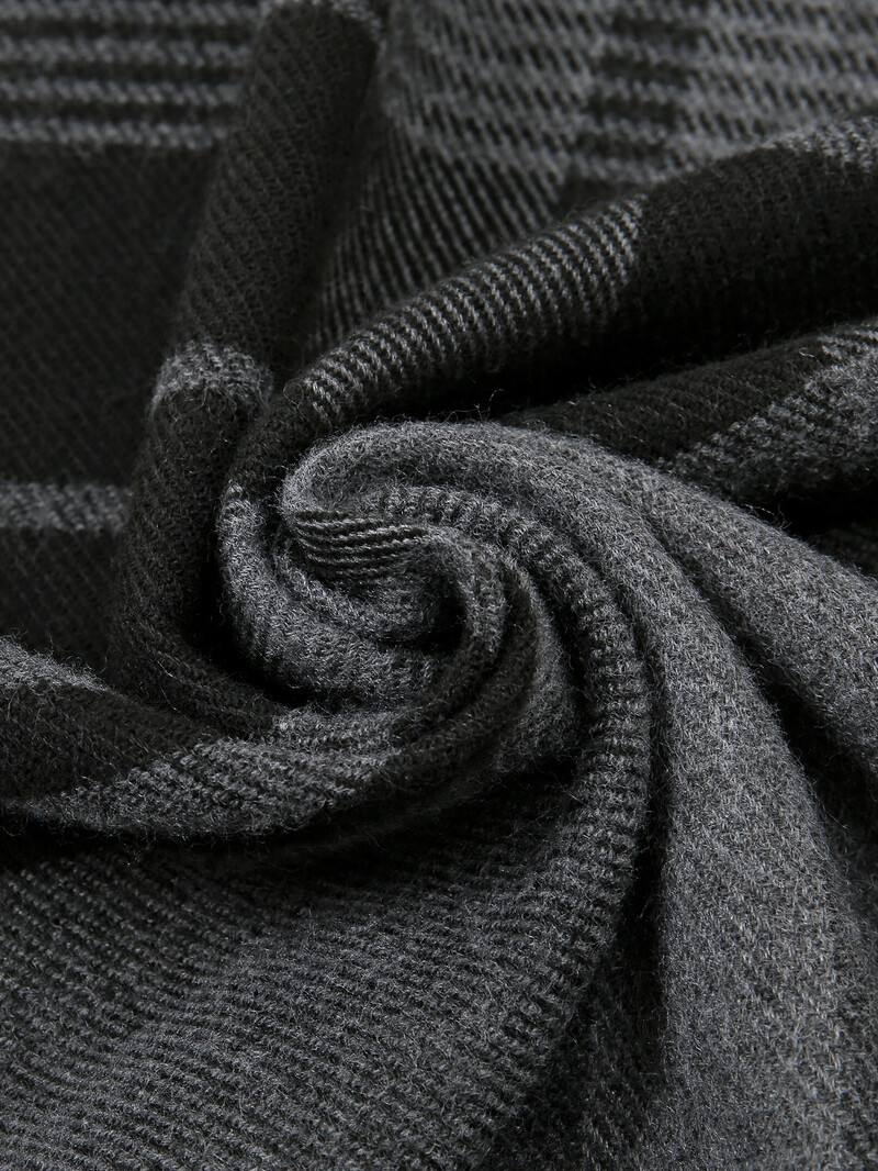 Korėjietiška languota madinga skara moterims, šilta žieminė skara, sujungianti kutus ir elegantiško stiliaus kaklaskarės įvyniojimus