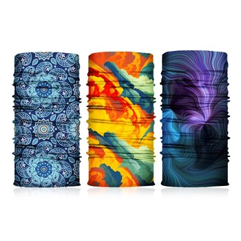 3 τμχ Καμουφλάζ Seamless Magic Bandana Buffs Neck Gaiter Paisley Headband ποδηλατικό σωλήνα ψαρέματος Ασπίδα προσώπου Άνδρες γυναίκες