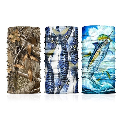 3 bucăți de camuflaj Bandana magică fără sudură Ghet pentru gât Bandă de cachetele pentru ciclism Tub de pescuit Protecție facială Bărbați Femei