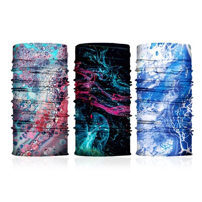 3 bucăți de camuflaj Bandana magică fără sudură Ghet pentru gât Bandă de cachetele pentru ciclism Tub de pescuit Protecție facială Bărbați Femei