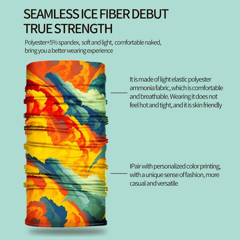 3 bucăți de camuflaj Bandana magică fără sudură Ghet pentru gât Bandă de cachetele pentru ciclism Tub de pescuit Protecție facială Bărbați Femei