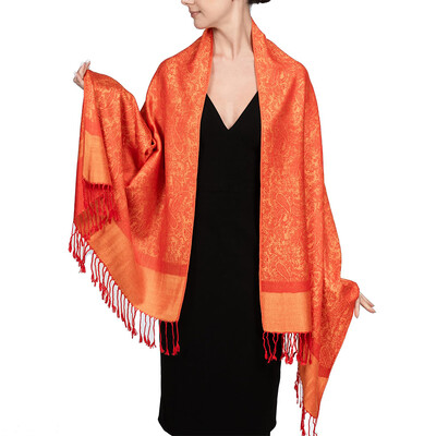 2023-as divatos jacquard sál női téli hosszú puha kendők női fejkendő sálak kényelmes és meleg takaró borítások