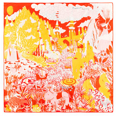 POBING Kézi tekercselt szálas selyem sál Női Erdei Zebra Négyzet Sálak Echarpes Foulard Femme Wrap Lady Bandana Hidzsáb 90cm