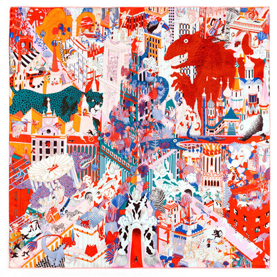 POBING Kézi tekercselt szálas selyem sál Női Erdei Zebra Négyzet Sálak Echarpes Foulard Femme Wrap Lady Bandana Hidzsáb 90cm