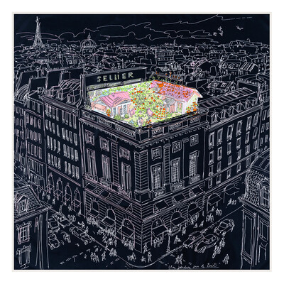 POBING Kézi tekercselt szálas selyem sál Női Erdei Zebra Négyzet Sálak Echarpes Foulard Femme Wrap Lady Bandana Hidzsáb 90cm