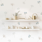 Rajzfilm akvarell virágos növények fali matrica vinil levehető barkácsmatricák falmatrica gyerekszoba nappali belső lakberendezés