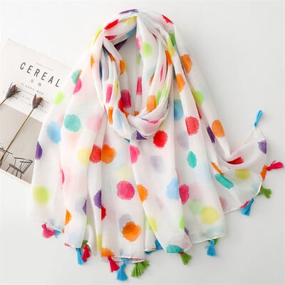 Vékony divat aztec paisley virágos bojt viszkóz kendő sál kiváló minőségű pakolás pashmina lopott Bufandas muszlim hidzsáb 180*90cm