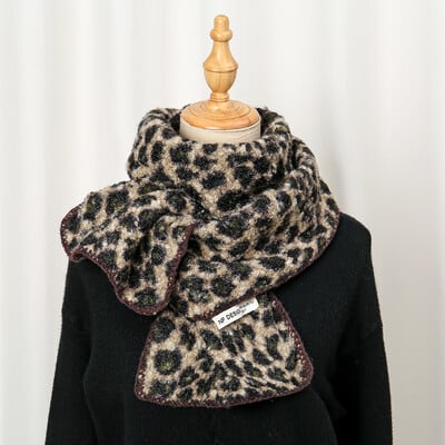 Dámska šatka s leopardím vzorom a imitáciou kašmíru, módna šatka, zabalená v zime, vonkajšia, udržiavajúca teplo, dámska šatka, štóly 210*80cm