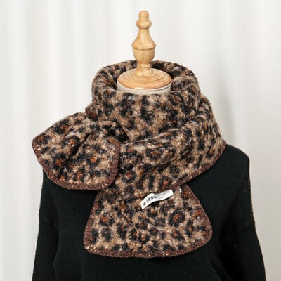 Dámska šatka s leopardím vzorom a imitáciou kašmíru, módna šatka, zabalená v zime, vonkajšia, udržiavajúca teplo, dámska šatka, štóly 210*80cm