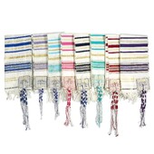 Ebreju tallit šalle vīriešu/sieviešu šalle lūgšana Israel Stye poliestera pashmina 50x180cm