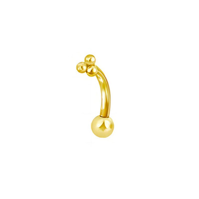 Piercing do pery z 100% chirurgickej ocele s vonkajším závitom, labret, piercing do pery, 16G, obočie, C tyčinka, telové šperky, náušnice s oreja zirkónom a chrupavkou.