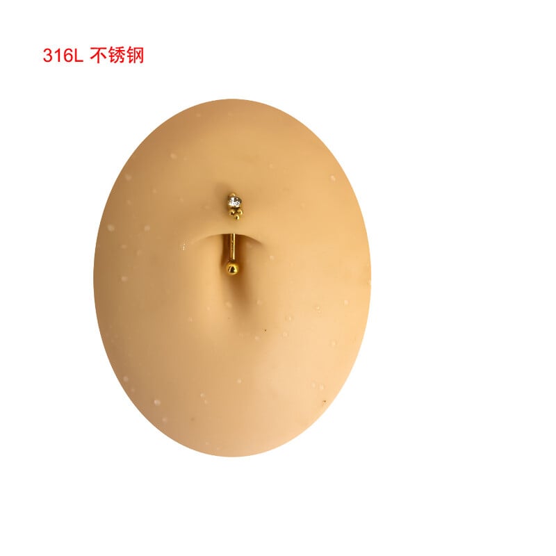 Piercing do pery z 100% chirurgickej ocele s vonkajším závitom, labret, piercing do pery, 16G, obočie, C tyčinka, telové šperky, náušnice s oreja zirkónom a chrupavkou.