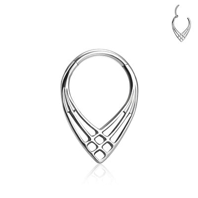 Titánové piercingové náušnice s kvapkovou kvapkou G23, piercing do nosa, náušnice s kruhovým tvarom 16G, tragus, chrupavka, špirála, nosové krúžky pre ženy, darček