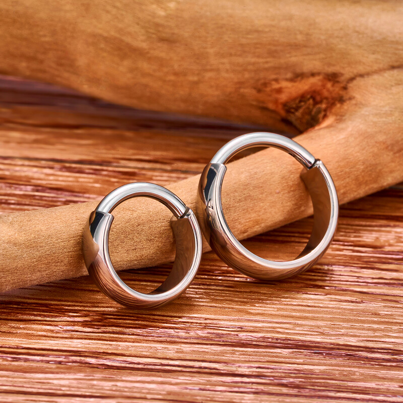 Titánové piercingové náušnice s kvapkovou kvapkou G23, piercing do nosa, náušnice s kruhovým tvarom 16G, tragus, chrupavka, špirála, nosové krúžky pre ženy, darček