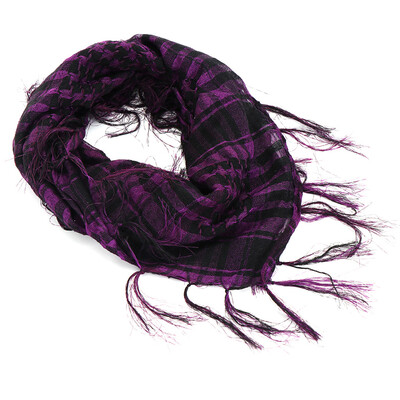 Arab sivatagi sál puha taktikai sál férfi női katonai turbán könnyű, kockás rojtos kültéri Arafat uniszex sálak