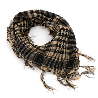 Arab sivatagi sál puha taktikai sál férfi női katonai turbán könnyű, kockás rojtos kültéri Arafat uniszex sálak