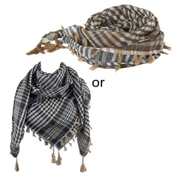 Κασκόλ Keffiyeh Tacticals Desert Scarf Wrap Shemagh Head Neck αραβικό μαντίλι Unisex Arab Shemagh Keffiyeh Palestine Scarf