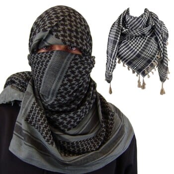 Κασκόλ Keffiyeh Tacticals Desert Scarf Wrap Shemagh Head Neck αραβικό μαντίλι Unisex Arab Shemagh Keffiyeh Palestine Scarf