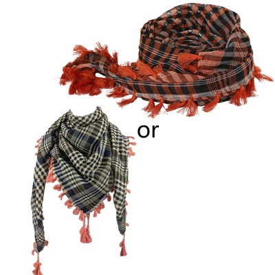 Keffiyeh Tacticals Desert Scarf Wrap Shemagh Head Neck Arab Šalikas Unisex Arab Shemagh Keffiyeh Palestinos Scarf