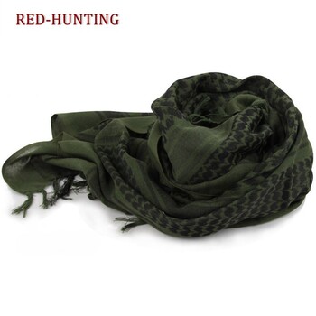 Φουλάρι Tactical Hunting Shemagh Tactical Desert Keffiyeh Κασκόλ αραβικού λαιμού με φούντα 43x43 ίντσες